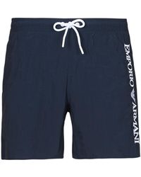 Emporio Armani - Trunks / Swim Shorts Embroidery Logo - Lyst