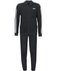 adidas basic poly tracksuit mens