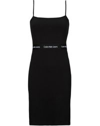Calvin Klein - Dress Logo Elastic Strappy Dress - Lyst