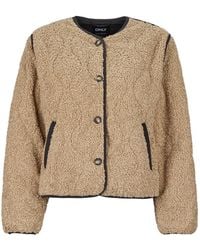 ONLY - Jacket Onlines Teddy - Lyst