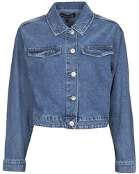 Pieces - Denim Jacket Pctessie Ls Dnm Jacket Mb873 - Lyst