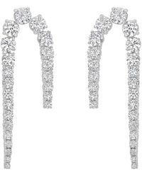Diana M. Jewels - Diana M. Fine Jewelry 14K 12.59 Ct. Tw. Lab-Grown Diamond Drop Earrings - Lyst