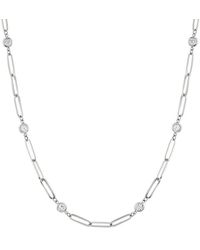 Jewels by Viomo - 14K 1.00 Ct. Tw. Diamond By The Yard Necklace - Lyst
