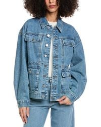Rag & Bone - Amy Cinched Denim Jacket - Lyst