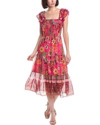 Eliza J - Sleeveless Printed Maxi Dress - Lyst