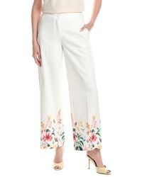 Tahari - Wide Leg Pant - Lyst