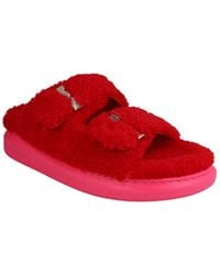 McQueen - Shearling Sandal - Lyst