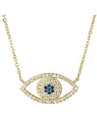 Eye Candy LA - Luxe Cz Evil Eye Necklace - Lyst