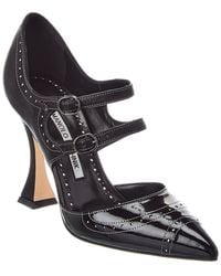 Manolo Blahnik - Monzubo 105 Leather Pump - Lyst