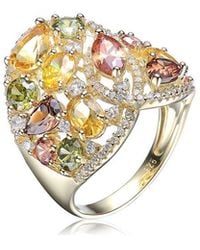 Genevive Jewelry - 14k Over Silver Ring - Lyst
