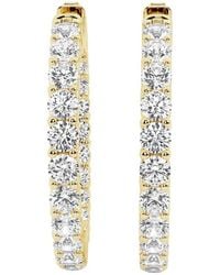 Lab Grown Diamonds - 14k 4.00 Ct. Tw. Lab Grown Diamond Inside Out Hoops - Lyst
