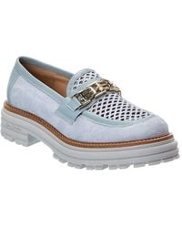 Baldini - Suede & Leather Loafer - Lyst