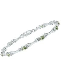 Gemstones - 1.86 Ct. Tw. Diamond & Amethyst Bracelet - Lyst