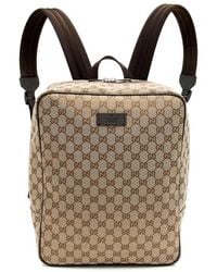 Gucci - Gg Canvas & Leather Travel Large Backpack (Authentic Pre-Owned) - Lyst