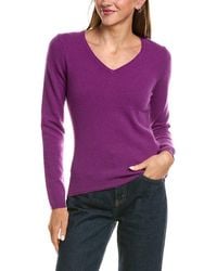 InCashmere - Basic V-Neck 100% Cashmere Sweater - Lyst