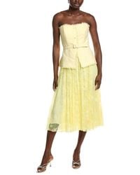 Badgley Mischka - Tweed Lace Combo Cocktail Dress - Lyst