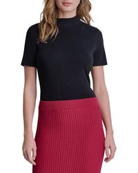 DKNY - Fringe Sweater Skirt - Lyst