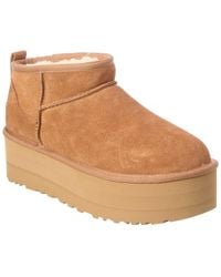 UGG - Classic Ultra Mini Suede Platform Boot - Lyst