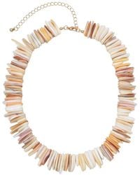 Adornia - Shell Pieces Adjustable Necklace - Lyst