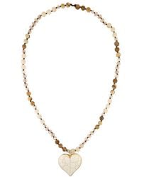 Saachi - Heart Stone Beaded Necklace - Lyst