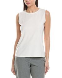 KARL LAGERFELD - Bead Neck Blouse - Lyst
