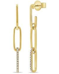 Sabrina Designs - 14K 0.08 Ct. Tw. Diamond Link Earrings - Lyst