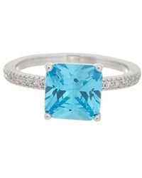 Juvell - 18K Plated Topaz Cz Ring - Lyst