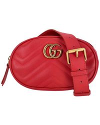 Gucci - Gg Marmont Matelassé Belt Bag (Authentic Pre-Loved) - Lyst