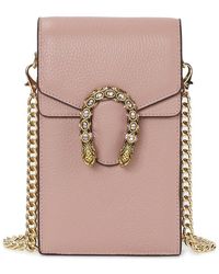 Tiffany & Fred Paris - Dragon Crystal Leather Phone Bag - Lyst
