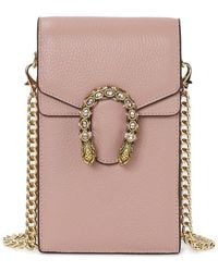 Tiffany & Fred Paris - Dragon Crystal Leather Phone Bag - Lyst