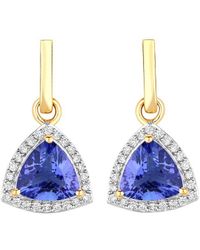 Diana M. Jewels - Fine Jewelry 14k 3.86 Ct. Tw. Diamond & Tanzanite Dangle Earrings - Lyst