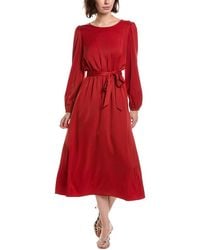 Pascale La Mode - Sleeve Keyhole Back Belted Midi Dress - Lyst