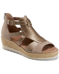 earth yarrow espadrille wedge