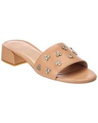 Stuart Weitzman - Tammy Block 35 Leather Sandal - Lyst