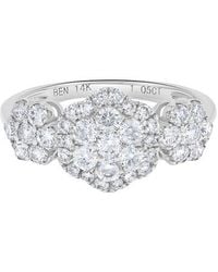 H.J. Namdar - 14K 1.05 Ct. Tw. Diamond Cluster Ring - Lyst