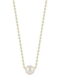 Glaze Jewelry - 14K Plated 6Mm Pearl Necklace - Lyst