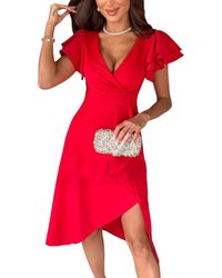 VERA DOLINI - Midi Dress - Lyst