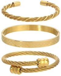 Eye Candy LA - James 3pc Stackable Bracelet Set - Lyst