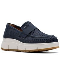Clarks - Loriini Edge Nubuck Loafer - Lyst