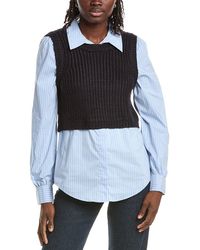 Cinq À Sept - Mara Shaker Pullover - Lyst