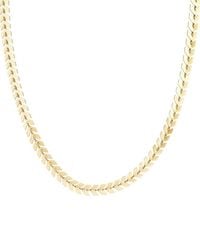 Adornia - 14K Plated Fishtail Chain Adjustable Choker Necklace - Lyst
