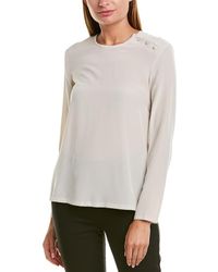 Max Mara Silk Top - White