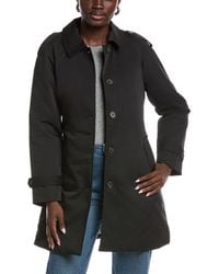 Ellen Tracy - Quilted Classic Trench Coat - Lyst