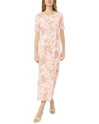 Vince Camuto - 3/4 Sleeve Crew Neck Maxi - Lyst