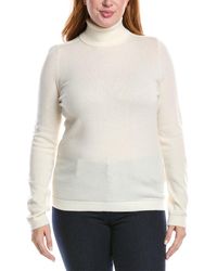 Lafayette 148 New York - Turtleneck Wool & Cashmere-Blend Sweater - Lyst
