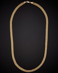 Italian Gold - 14k Triple Row Semi-solid Rope Necklace - Lyst