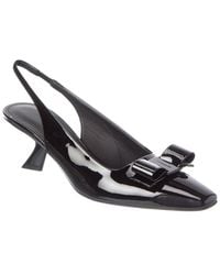 Ferragamo - Logo Leather Pump - Lyst