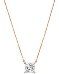 Diana M. Jewels - Diana M. 14K Rose 15.00 Ct. Tw. Lab-Grown Diamond Pendant Necklace - Lyst