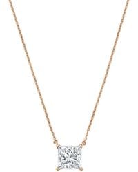 Diana M. Jewels - Diana M. 14K Rose 15.00 Ct. Tw. Lab-Grown Diamond Pendant Necklace - Lyst