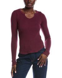 Project Social T - The Comeback Notch Neck Top - Lyst